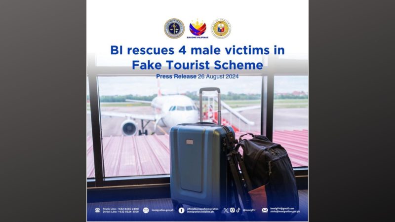 4 na lalaking biktima ng human trafficking, nailigtas sa Clark Airport