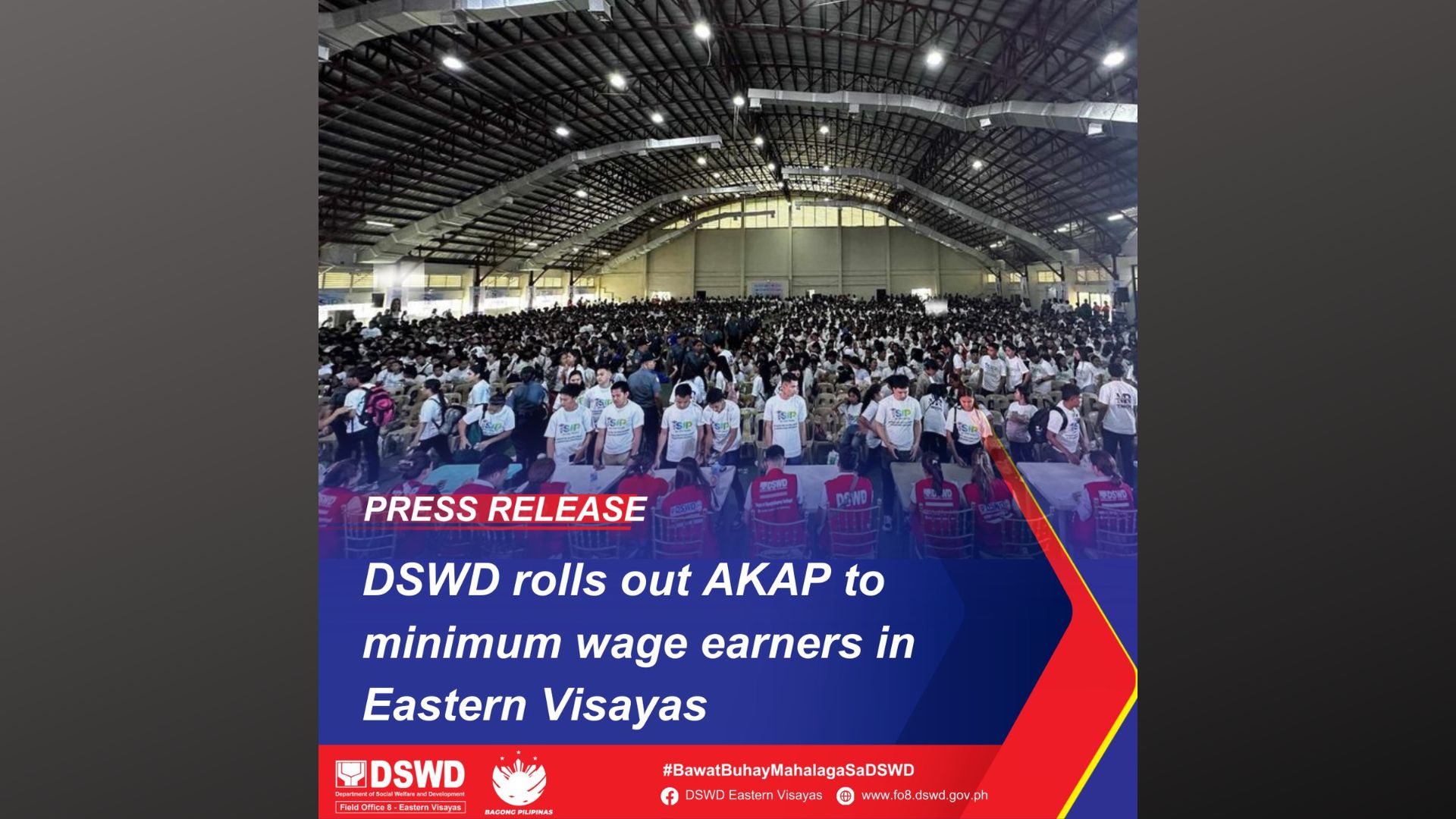 Mahigit 22,000 na benepisyaryo sa Eastern Visayas tumanggap ng tulong-pinansyal mula sa DSWD