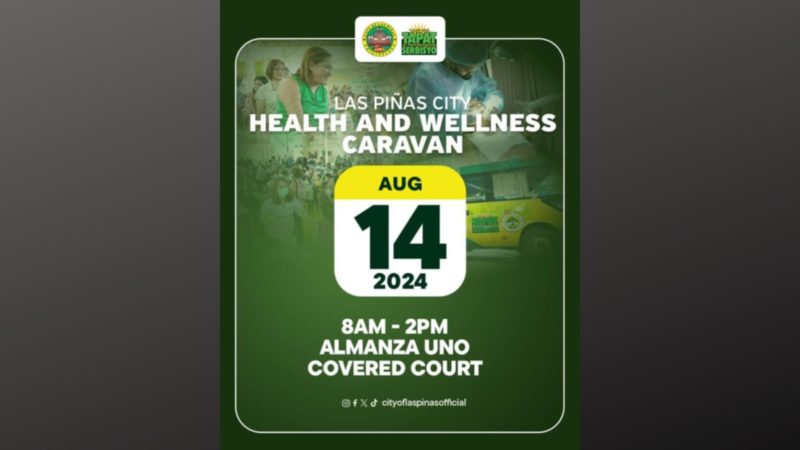 Las Piñas LGU magsasagawa ng health and wellnes caravan para sa mga residente