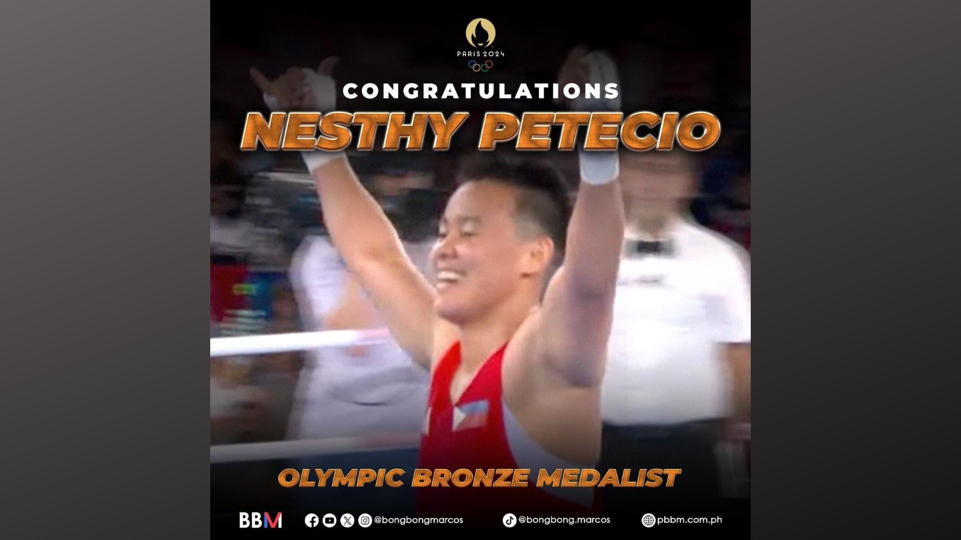 Pang. Marcos binati si Nesthy Petecio sa tagumpay nito sa Paris Olympics