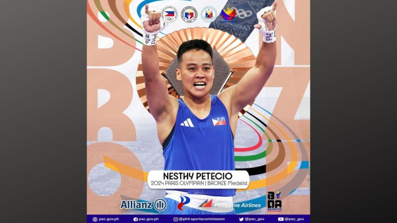 Nesthy Petecio wagi ng bronze medal sa Paris Olympics