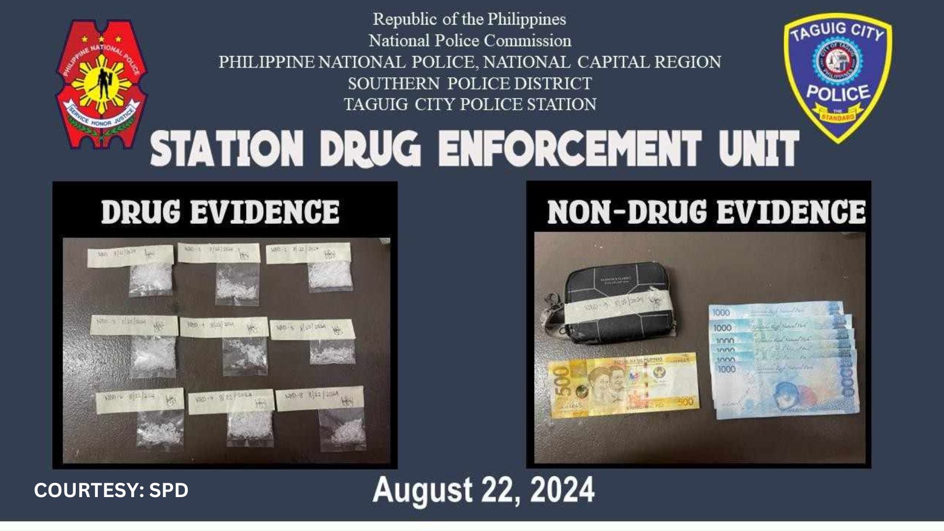 P207K na halaga ng shabu nakumpiska; suspek tiklo sa Taguig drug- bust ops