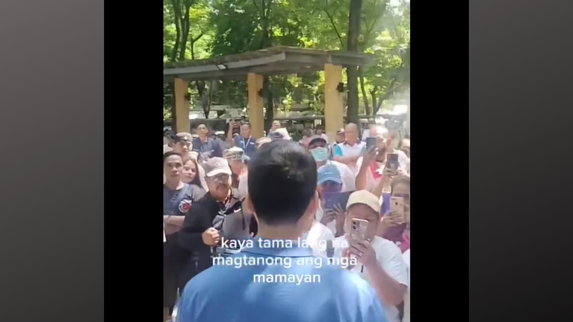 Mayor Vico Sotto hinarap ang mga nagpo-protesta laban sa itinatayong New Pasig City Hall