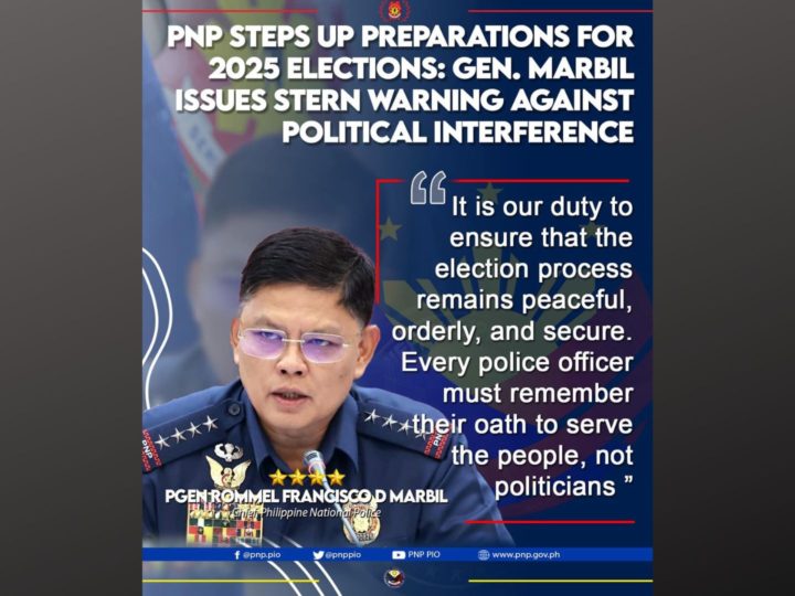 PNP puspusan na ang paghahanda para sa 2025 elections