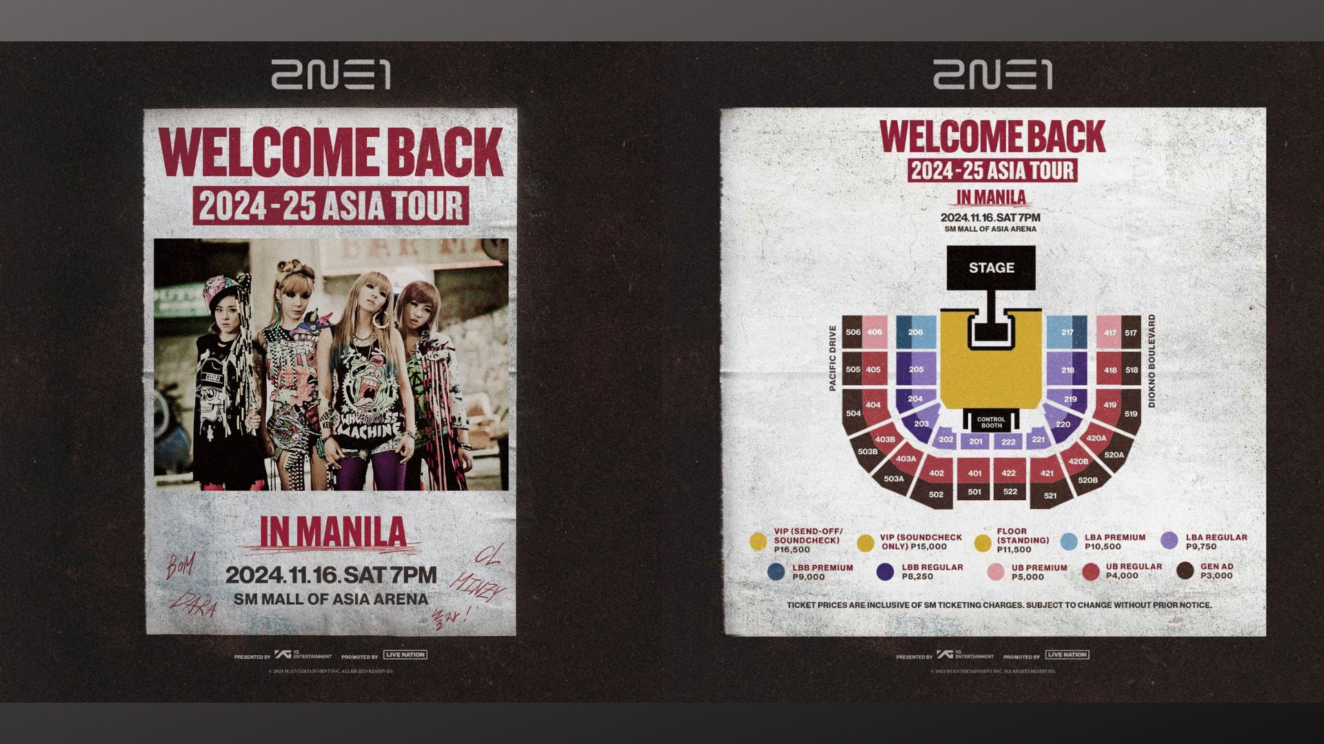 Presyo ng tiket para sa reunion concert ng 2NE1 sa Pilipinas, inilabas na ng Live Nation PH