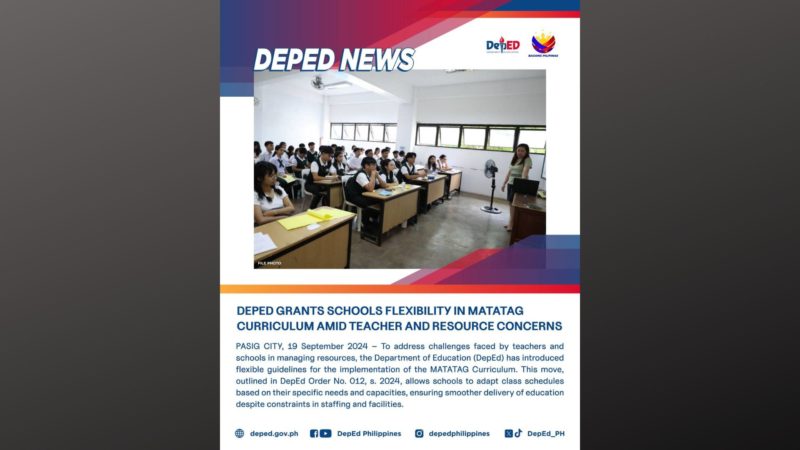 1-hour classes sa bawat subject ibabalik ng DepEd; bagong guidelines para sa Matatag Curriculum inilabas ng ahensya