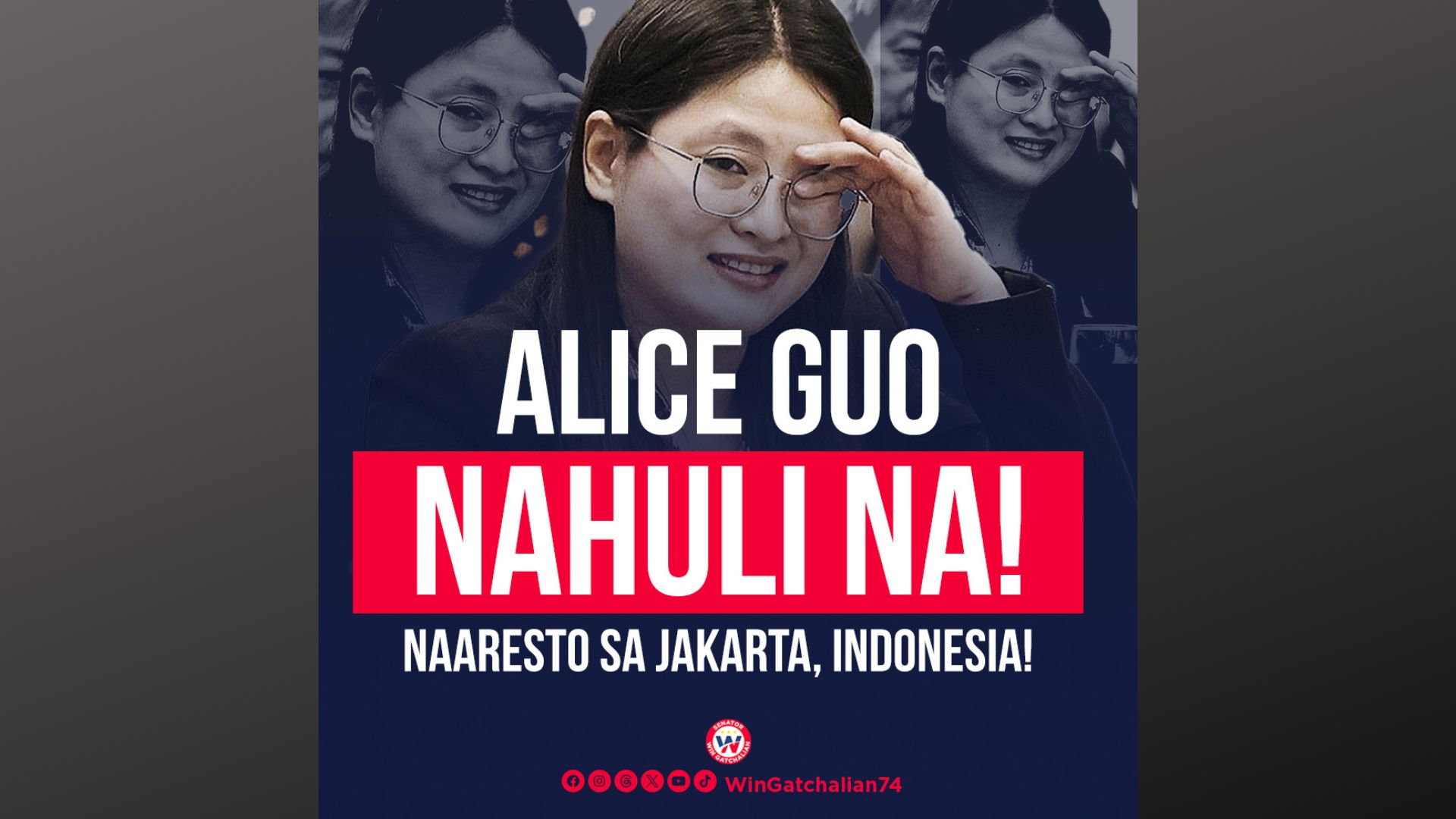 BREAKING: Alice Guo naaresto na sa Jakarta, Indonesia