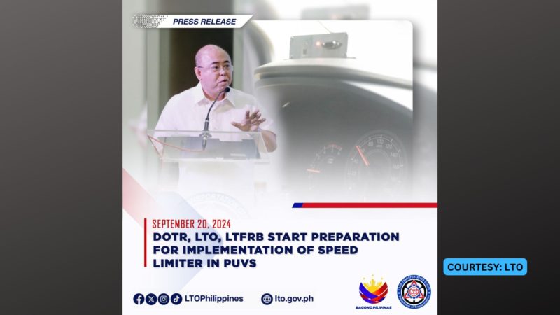 Paglalagay ng speed limiters sa mga PUV ipatutupad na ng LTO