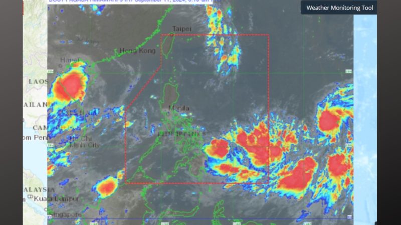 Buntot ng bagyong nasa labas ng PAR magpapaulan sa ilang bahagi ng bansa