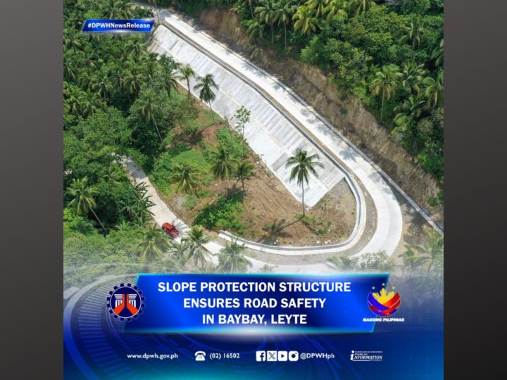 P51.5M na halaga na road slope protection project sa Baybay, Leyte natapos na ng DPWH