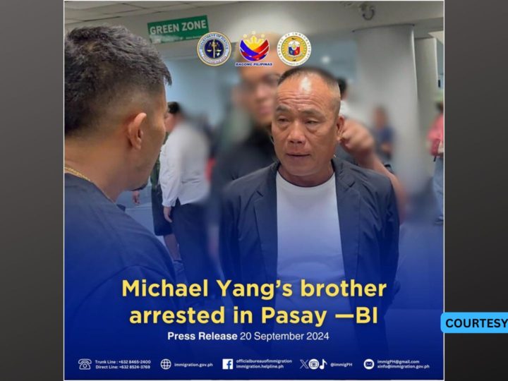 Nakatatandang kapatid ni Michael Yang naaresto sa NAIA