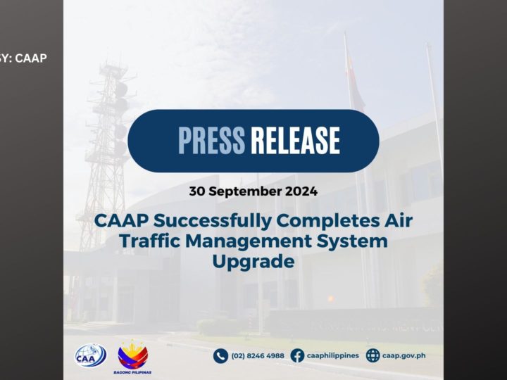 Upgrade sa Traffic Management System nakumpleto na ng CAAP