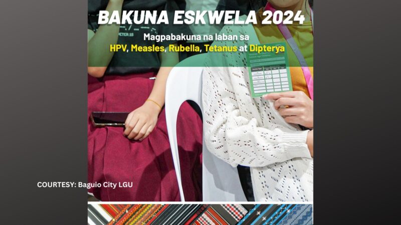 “Bakuna Eskwela” inilunsad sa Baguio City National HS