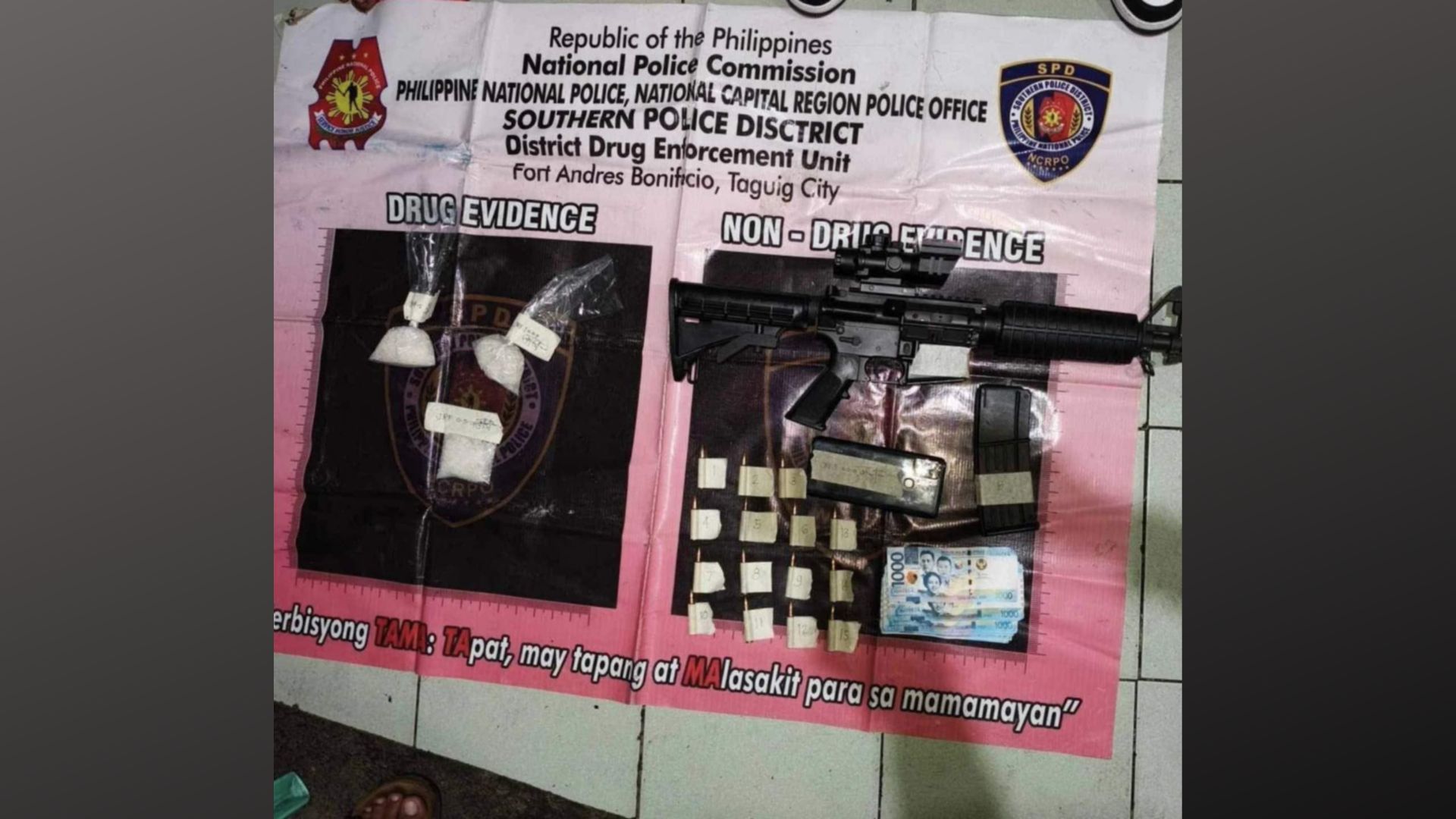 P850K shabu at rifle nakumpiska sa Makati drug bust