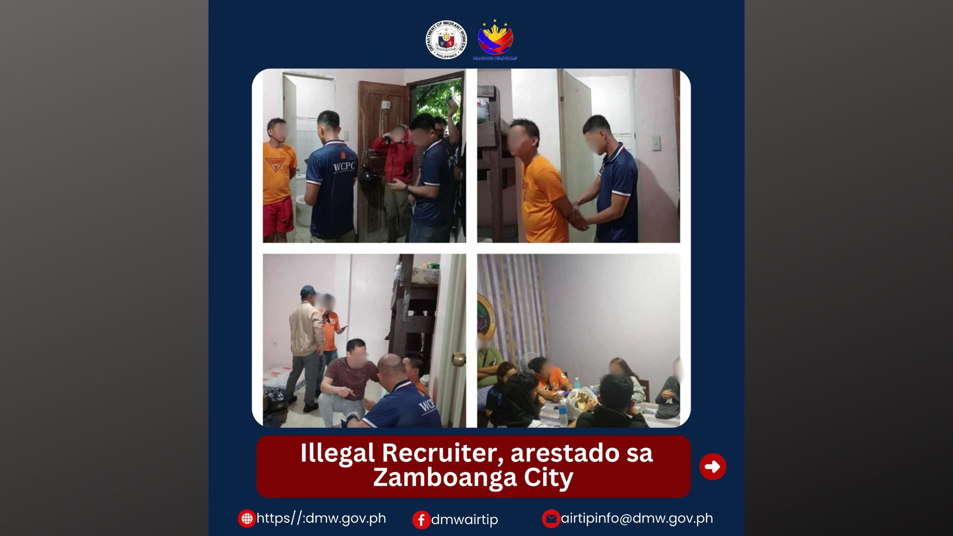 Illegal recruiter, arestado sa Zamboanga City