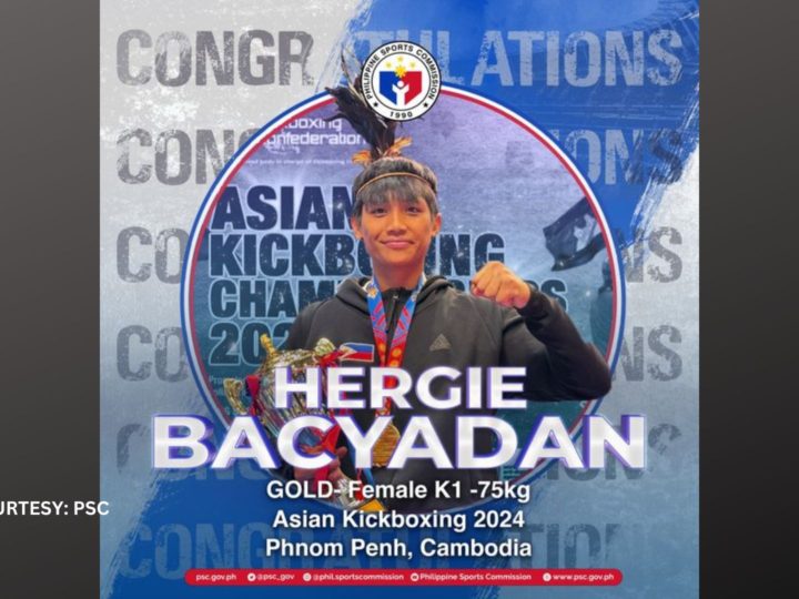 Olympian Hergie Bacyadan wagi ng gitong medalya sa 2024 Asian Kickboxing Championship sa Cambodia