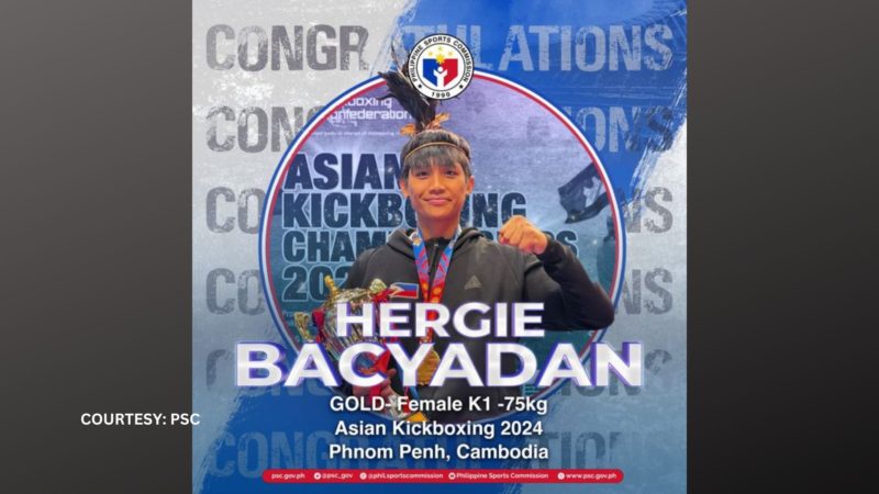 Olympian Hergie Bacyadan wagi ng gitong medalya sa 2024 Asian Kickboxing Championship sa Cambodia