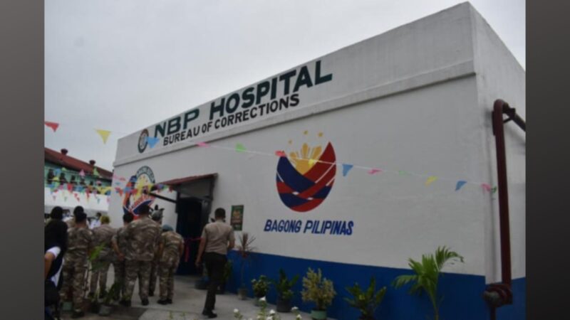 Bagong hospital facility sa Bilibid para sa PDLs at BuCor personnel pinasinayaan