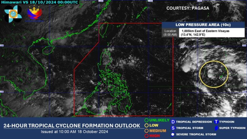 LPA sa labas ng bansa binabantayan ng PAGASA