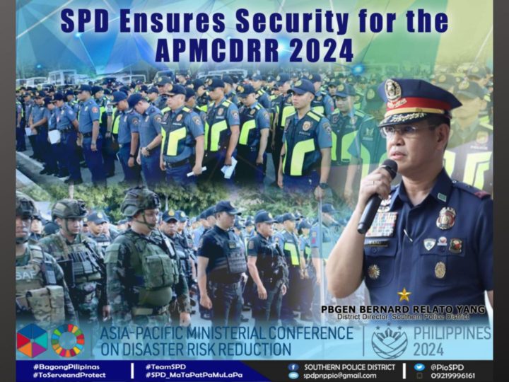 Seguridad para sa APMCDRR 2024 tiniyak ng SPD