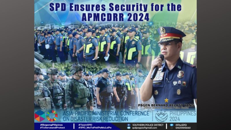 Seguridad para sa APMCDRR 2024 tiniyak ng SPD