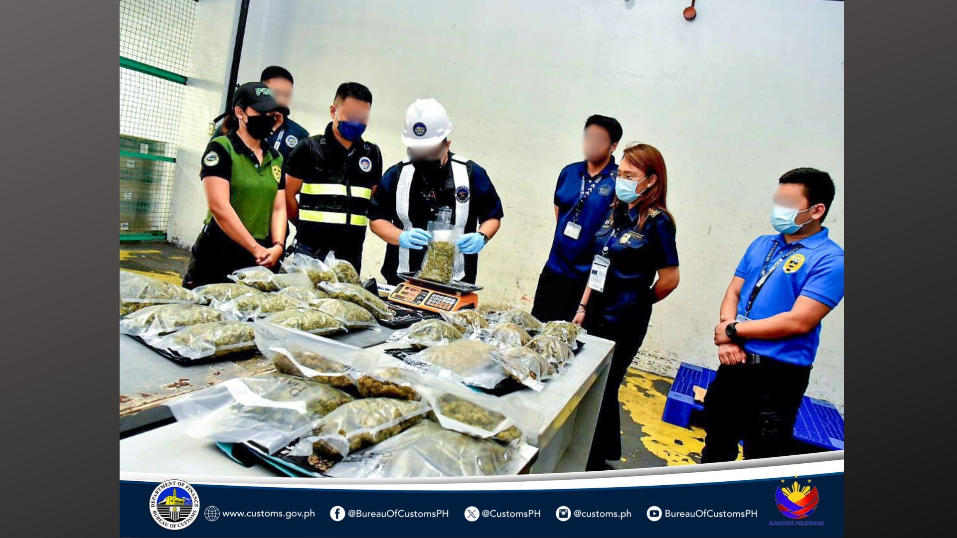 P10M na halaga ng high-grade marijuana, nakumpiska sa parcel sa NAIA