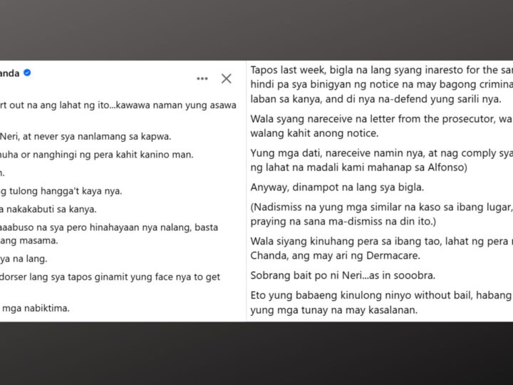 Chito Miranda nagsalita na kaugnay ng pagkakaaresto sa kaniyang asawang si Neri