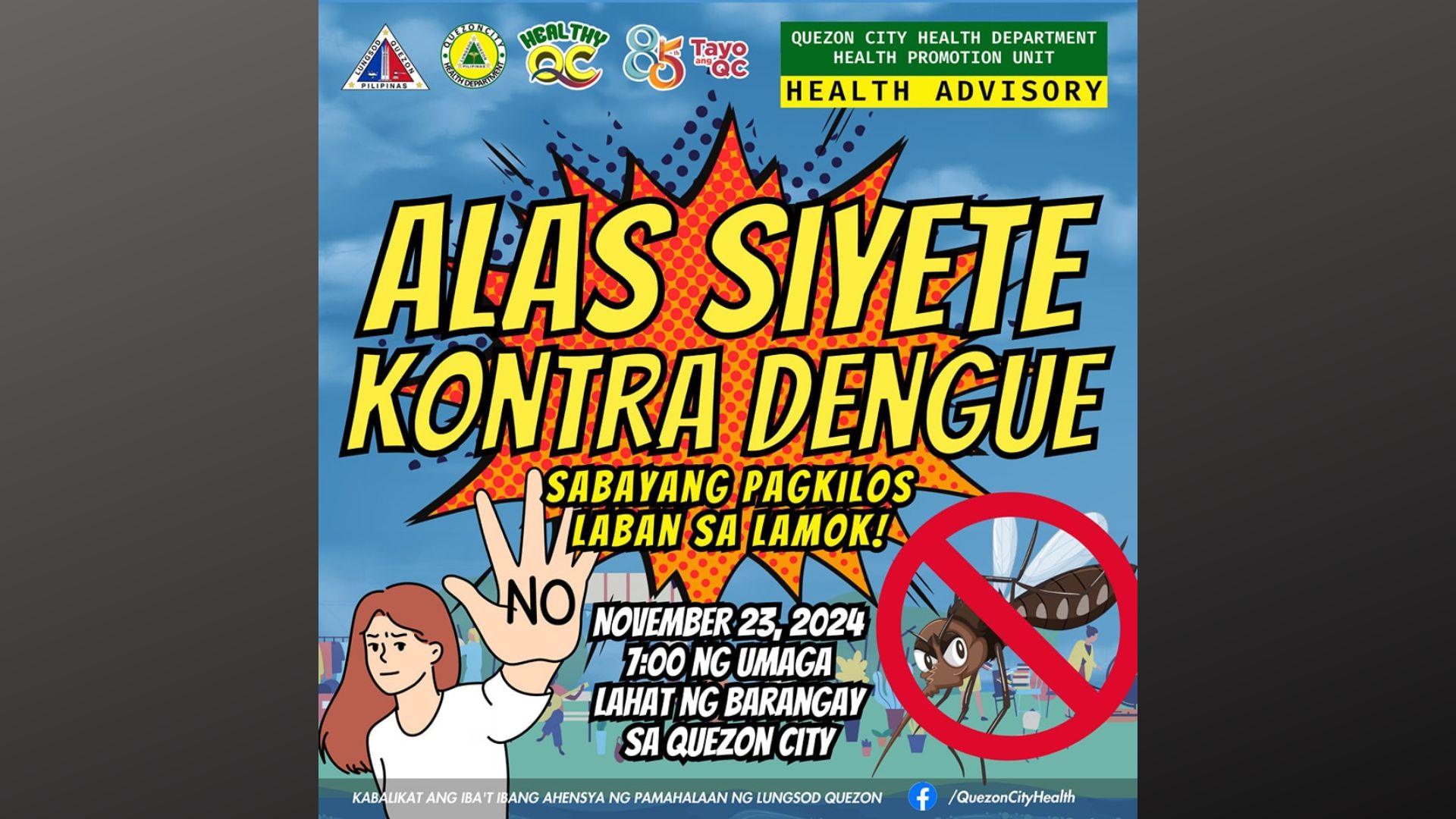 Malawakang cleanup drive kontra dengue isasagawa sa lahat ng barangay sa QC