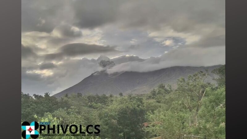 Mahigit 5,000 tonnes ng sulfur dioxide ibinuga ng Mt. Kanlaon