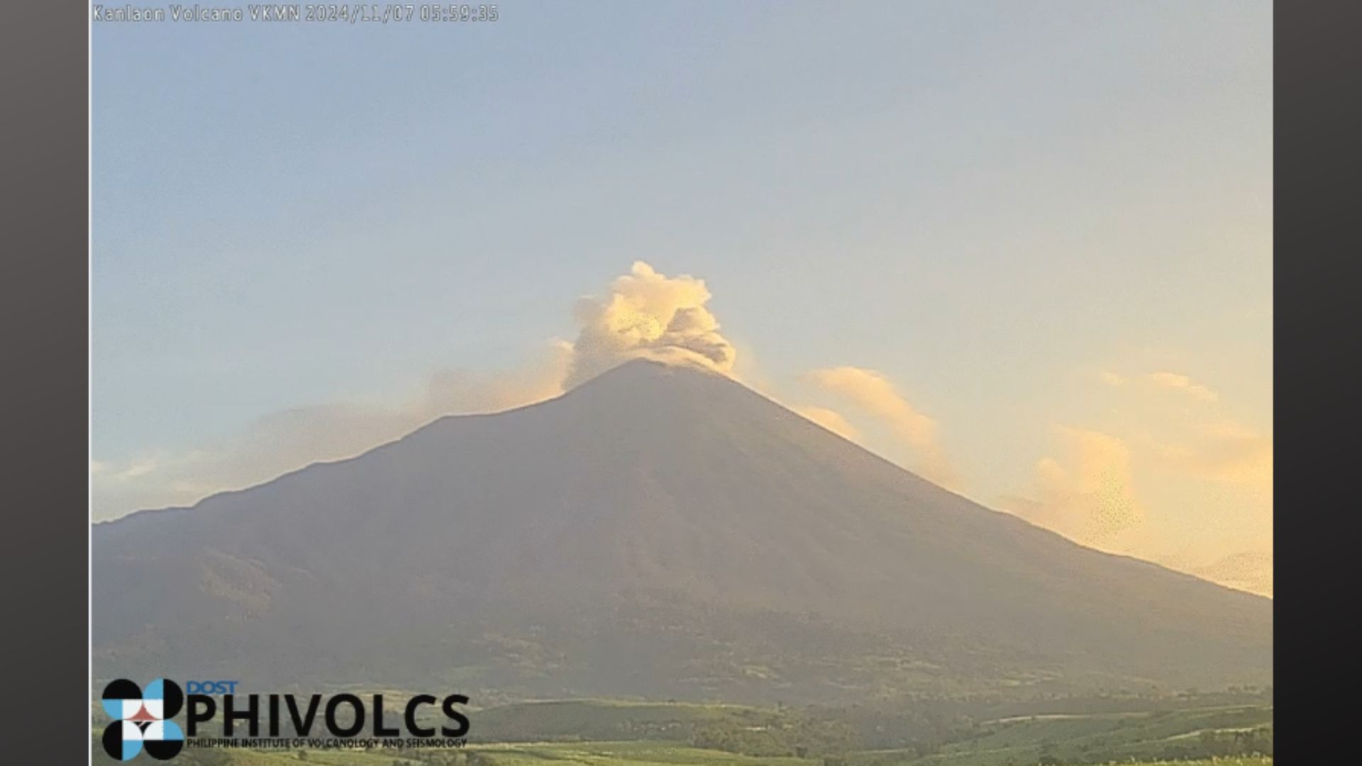 Ashing events, 14 na volcanic earthquakes naitala sa Mt. Kanlaon