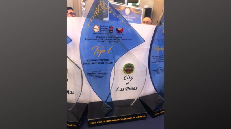 Las Piñas Top 1 Regional Fisheries Compliance Audit Awardee