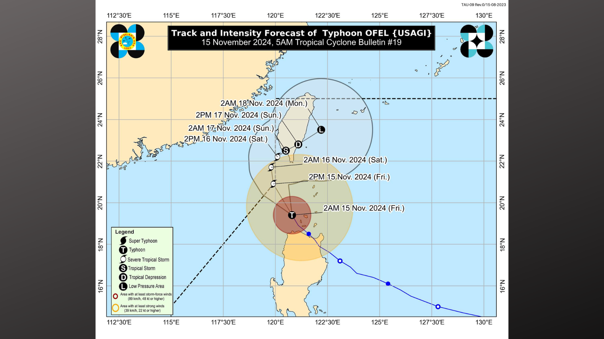 Bagyong Ofel humina pa; lalabas ng bansa ngayong araw, pero posibleng muling bumalik ayon sa PAGASA