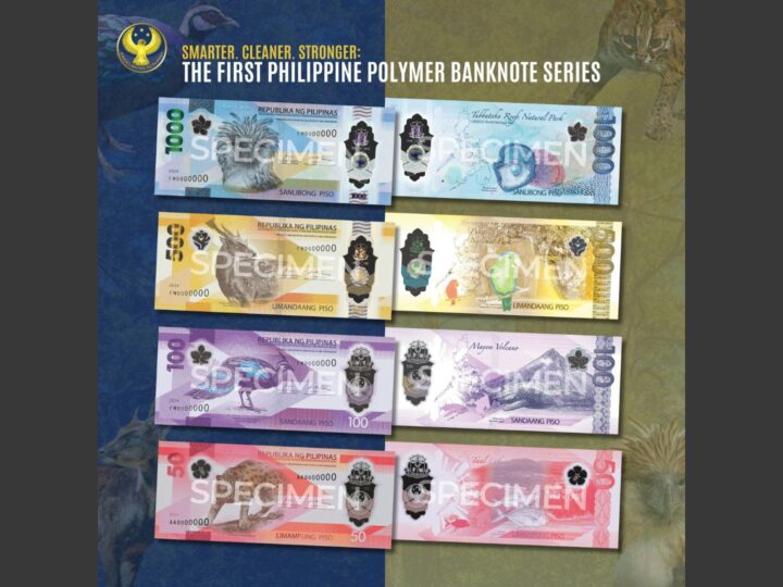 Mga bagong serye ng polymer banknote isinapubliko na ng BSP