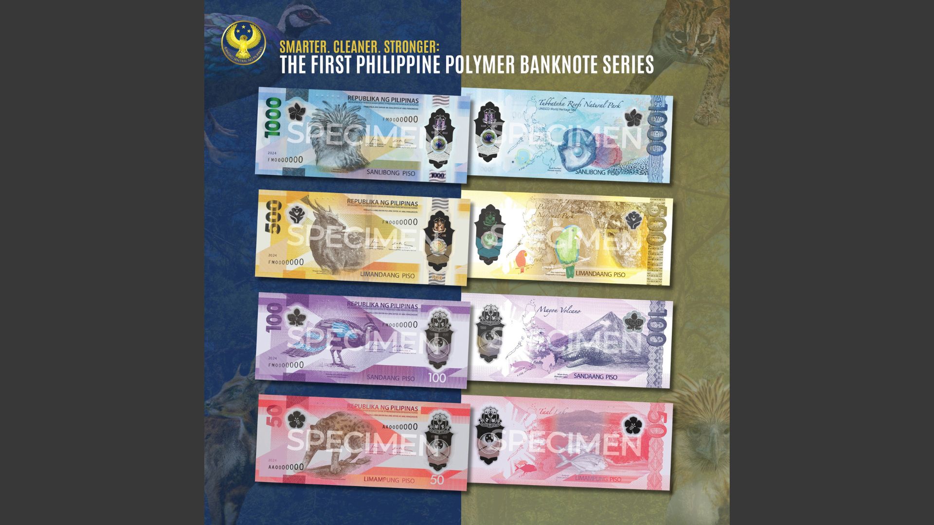 Mga bagong serye ng polymer banknote isinapubliko na ng BSP