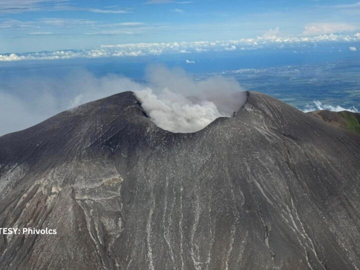 OCD nagsagawa ng aerial survey sa Kanlaon Volcano