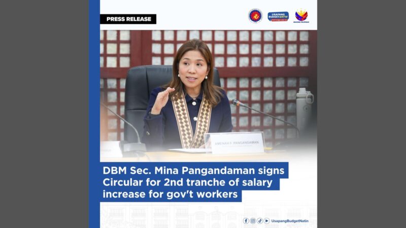 Second tranche ng salary increase para sa gov’t workers, kasado na