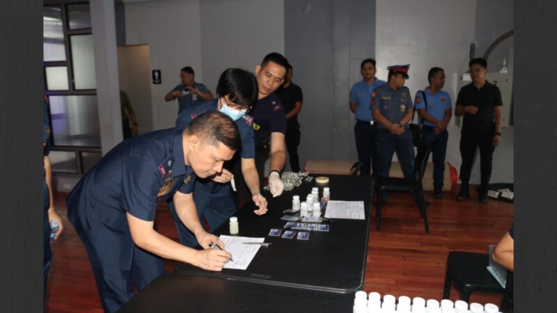 Metro cop sumailalim sa surprise random drug test