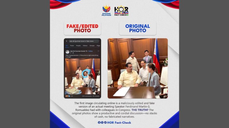 Kamara nagpaalala sa publiko sa sunod-sunod na fake news na ipinakakalat sa social media