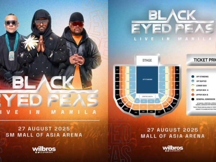 Presyo ng tiket para sa concert ng Black Eyed Peas sa bansa, inanunsyo na ng Wilbros Live