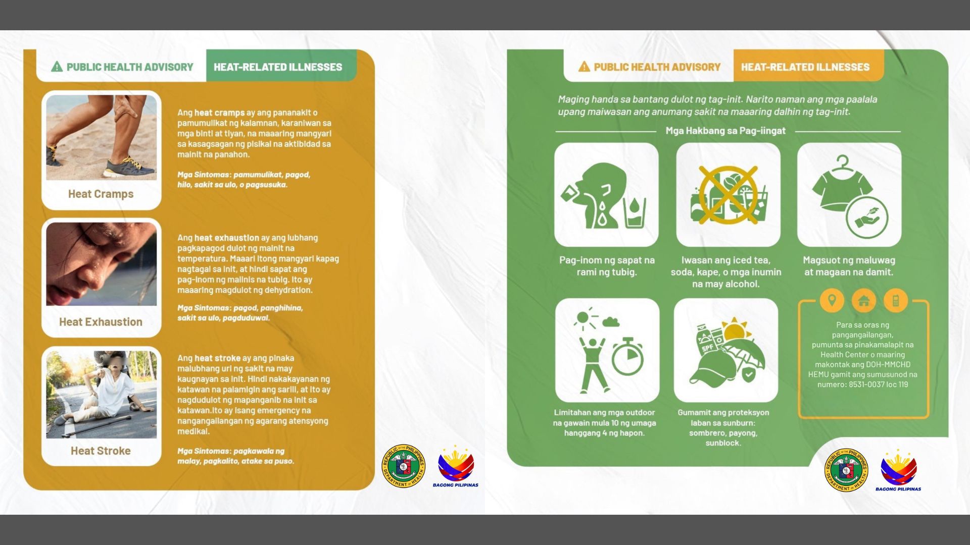 DOH pinag-iingat ang publiko sa mga heat related illness