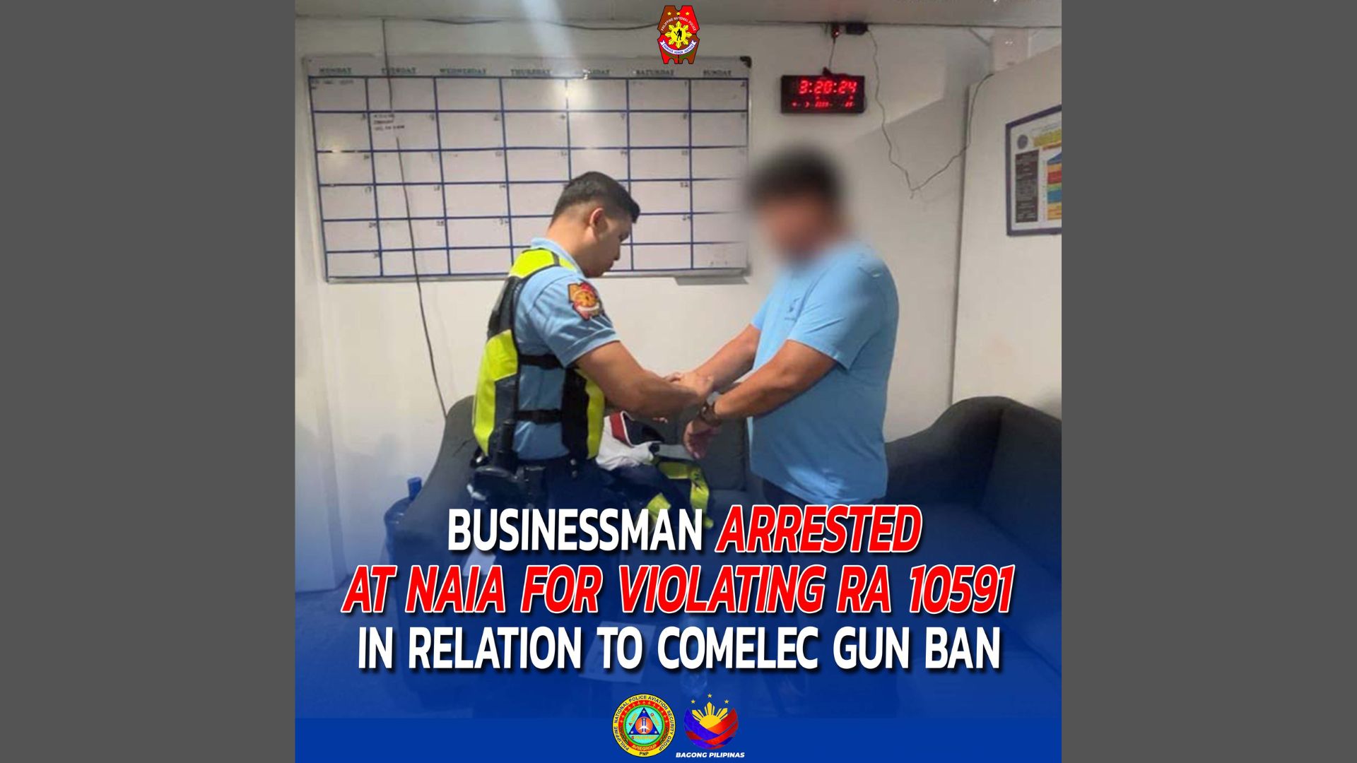 Negosyante arestado sa pagdadala ng mga bala ng baril sa NAIA