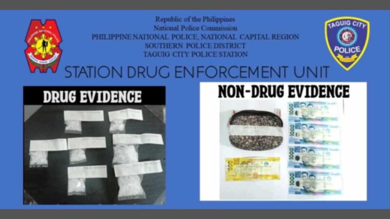 Drug personality tiklo sa P552K shabu sa Taguig buy-bust ops