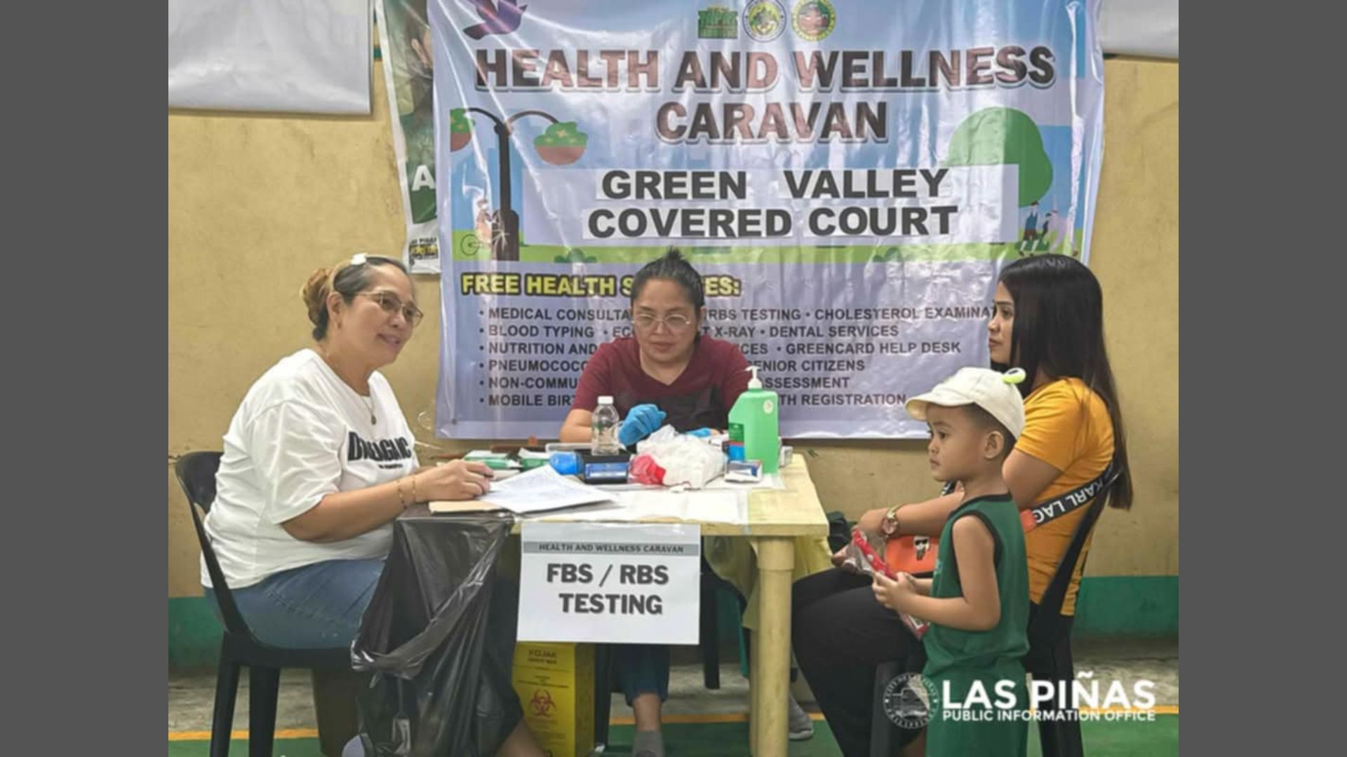 Higit 400 na residente ng Manuyo Dos, naserbisyuhan ng Health and Wellness Caravan ng Las Piñas LGU