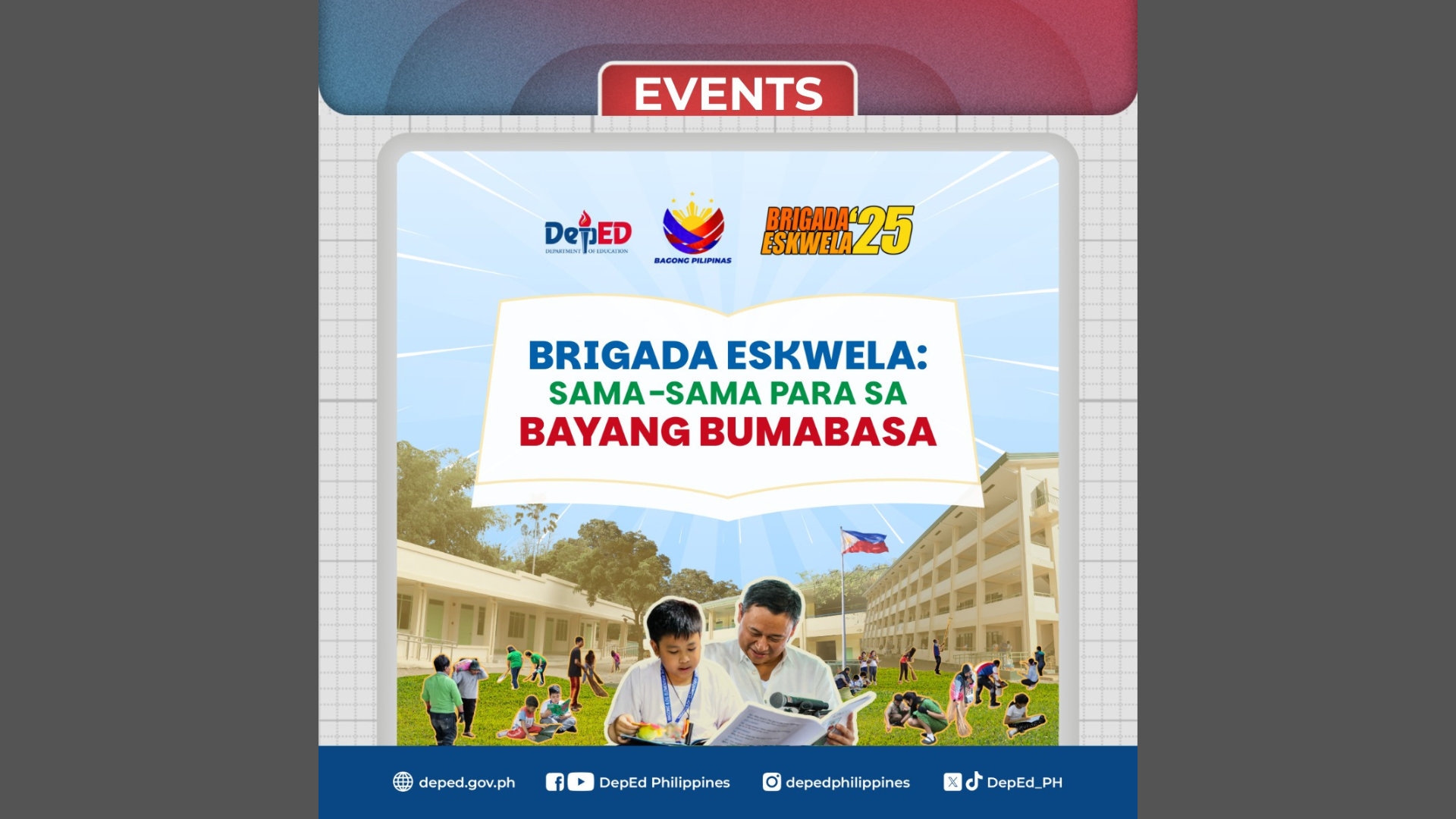 Brigada Eskwela aarangkada sa June 9 hanggang 13