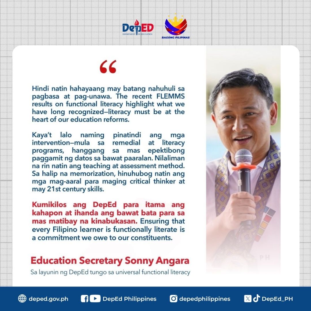 18 million graduates mula taong 2019-2024 hirap magbasa at magbilang ayon sa DepEd