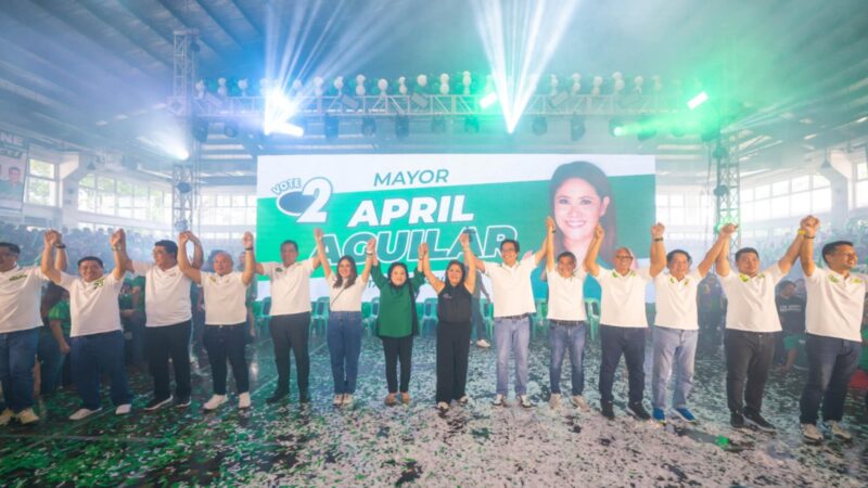 Suporta bumuhos sa idinaos na Miting De Avance ng Tatak Nene Aguilar Team