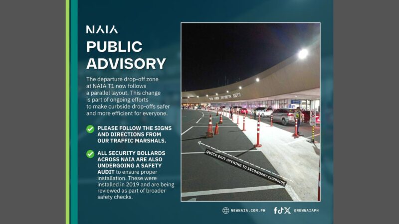NNIC nagsasagawa ng audit sa lahat ng security bollards sa NAIA