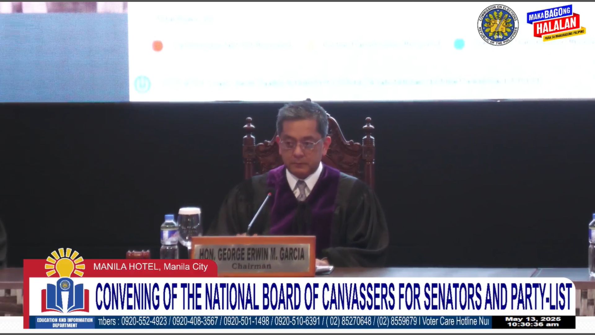 Comelec target makapag-proklama ng mga nanalong Senador sa Sabado