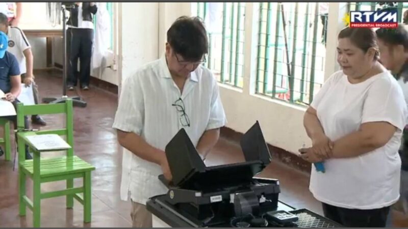 Pang. Marcos nakaboto na sa Mariano Marcos Memorial Elementary School sa Batac, Ilocos Norte