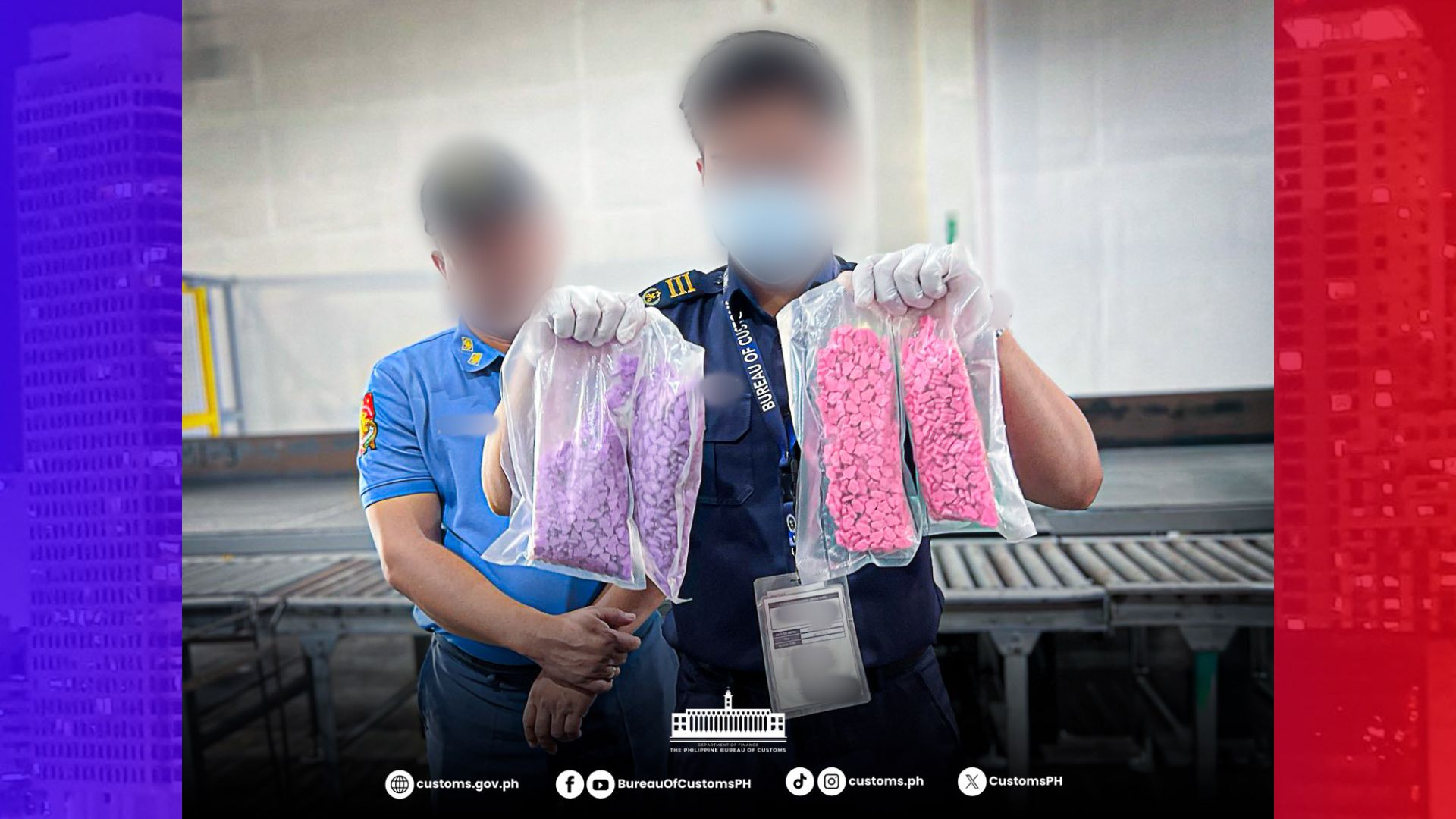 P5.1M na halaga ng party drugs nakumpiska sa isang kargamento na galing ng Paris, France